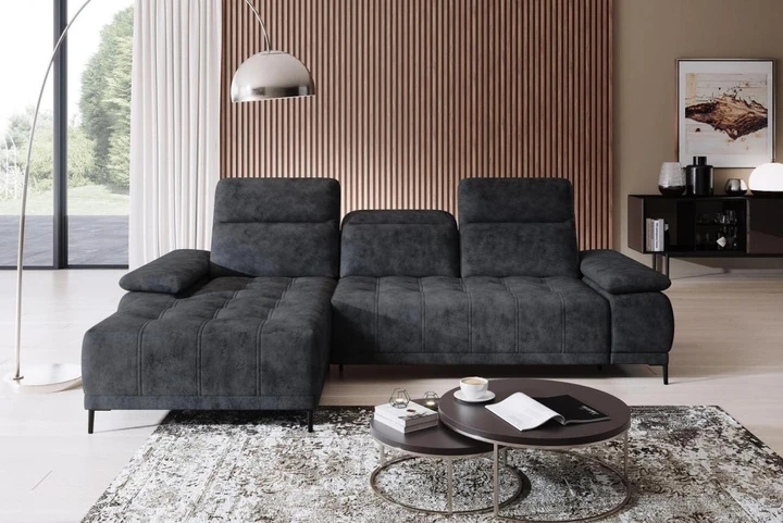 DIEGO MINI rohová sedacia súprava s nastaviteľnou hĺbkou sedenia