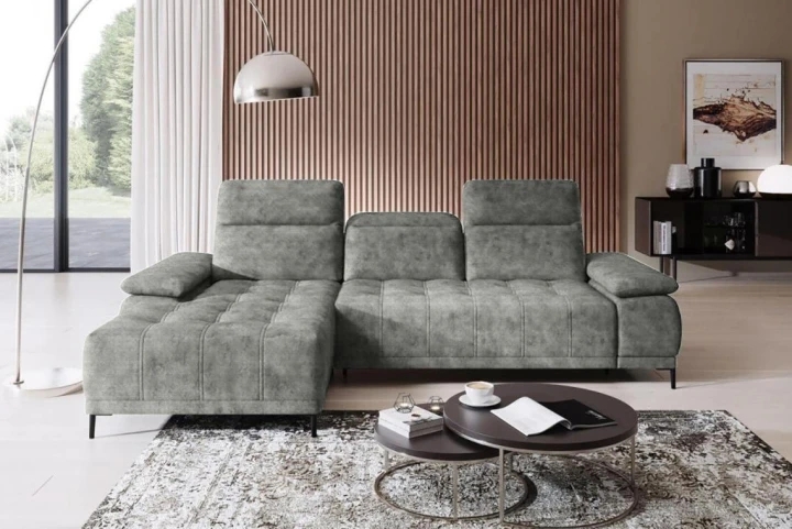 DIEGO MINI rohová sedacia súprava s nastaviteľnou hĺbkou sedenia