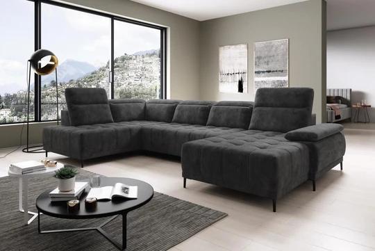 DIEGO XL sedacia súprava v tvare U s nastaviteľnou hĺbkou sedenia