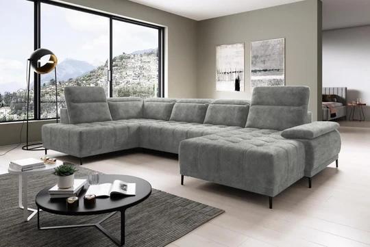 DIEGO XL sedacia súprava v tvare U s nastaviteľnou hĺbkou sedenia