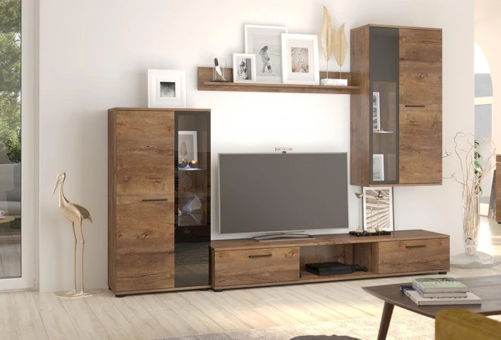 CAROL V obývacia stena, dub lefkas