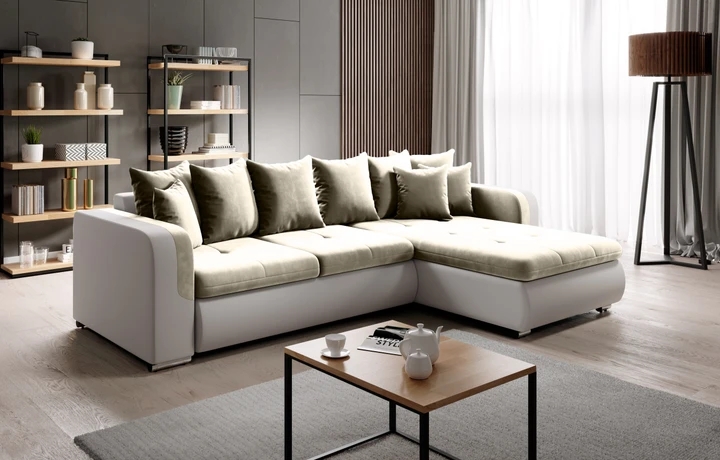 SALMA MINI rozkladacia rohová sedačka