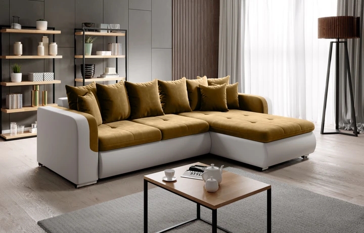 SALMA MINI rozkladacia rohová sedačka