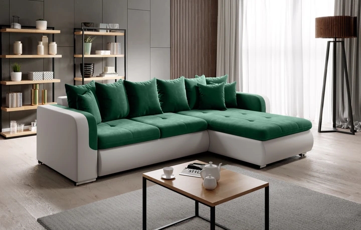 SALMA MINI rozkladacia rohová sedačka