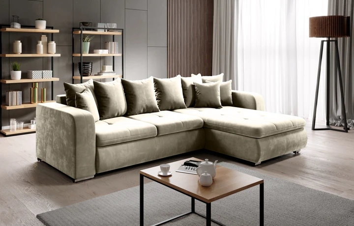 SALMA MINI rozkladacia rohová sedačka