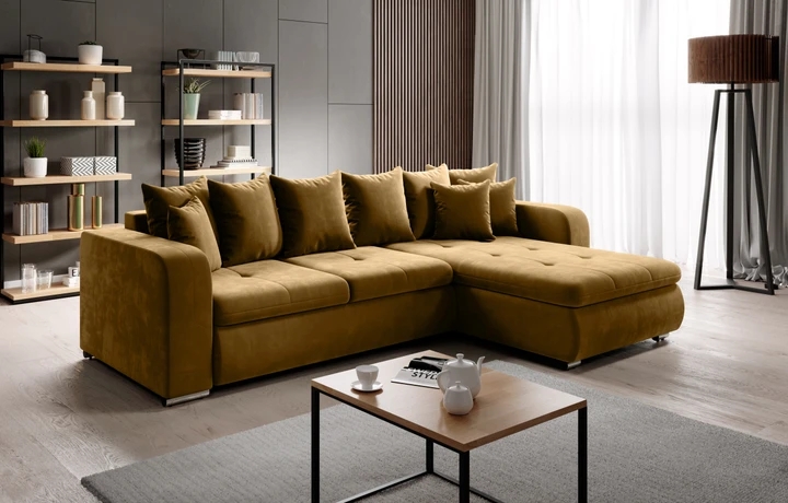 SALMA MINI rozkladacia rohová sedačka