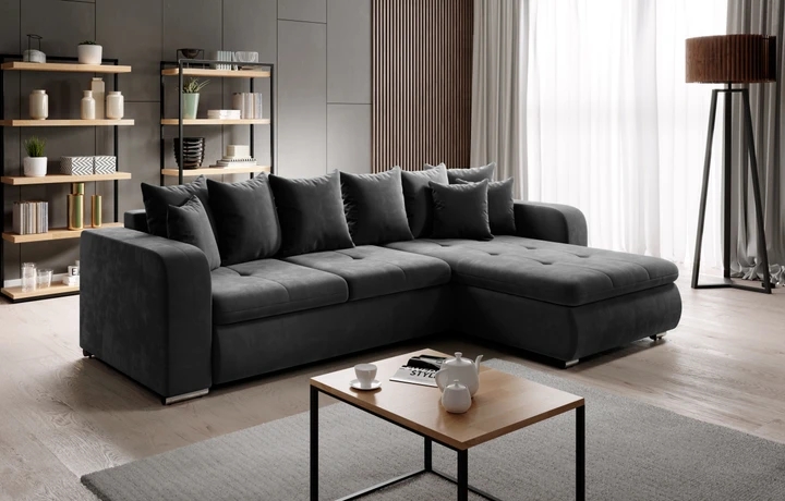 SALMA MINI rozkladacia rohová sedačka