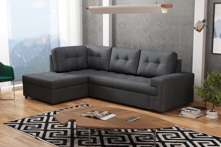 GARCIA rozkladacia rohová sedačka s úložným priestorom