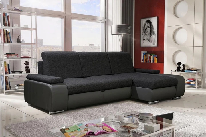 GOGOL rozkladacia rohová sedačka s úložným priestorom