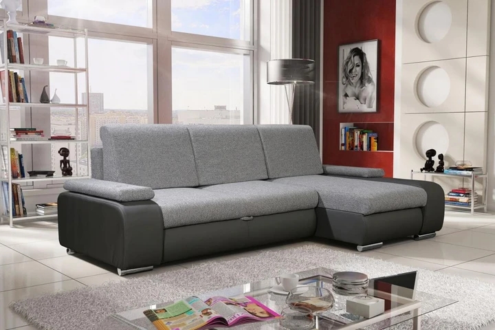 GOGOL rozkladacia rohová sedačka s úložným priestorom