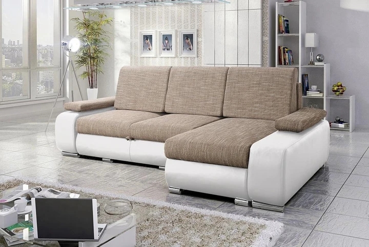 GOGOL rozkladacia rohová sedačka s úložným priestorom