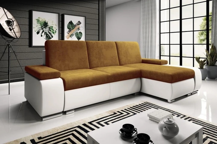 GOGOL rozkladacia rohová sedačka s úložným priestorom