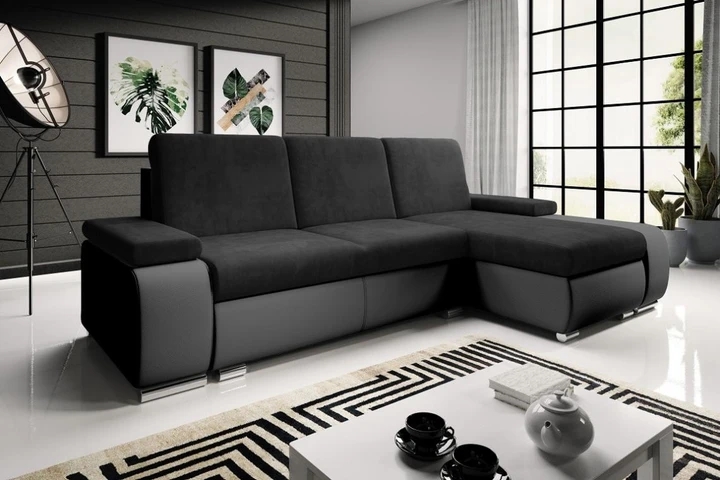 GOGOL rozkladacia rohová sedačka s úložným priestorom