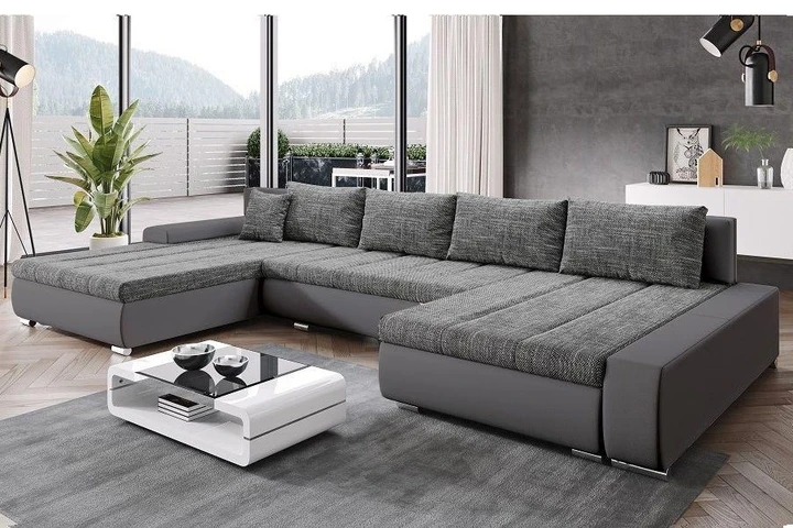 TARENT rozkladacia sedacia súprava v tvare U s úložným priestorom