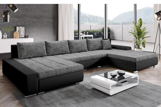 TARENT rozkladacia sedacia súprava v tvare U s úložným priestorom