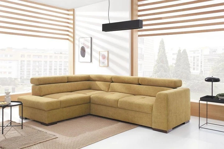 RHODOS moderná rozkladacia sedacia súprava s úložným priestorom