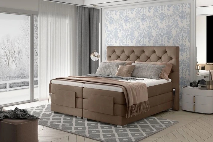 PUNTAS boxspring posteľ 140x200 s elektrickým polohovaním