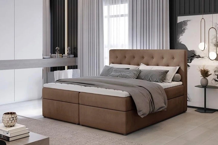 NORA 140x200 boxspring posteľ s úložným priestorom