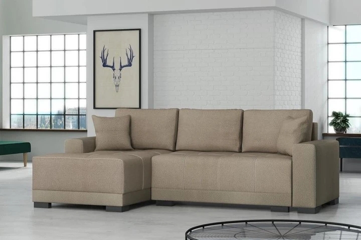 DENTON rozkladacia rohová sedačka s úložným priestorom