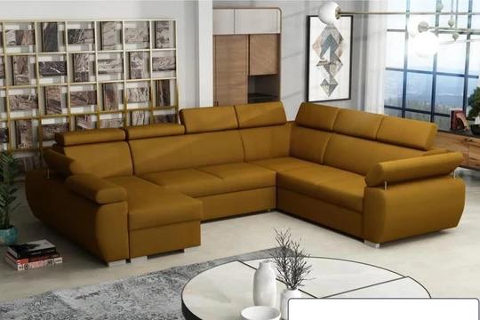 SEATTLE 6 rozkladacia sedacia súprava do U s polohovacími opierkami