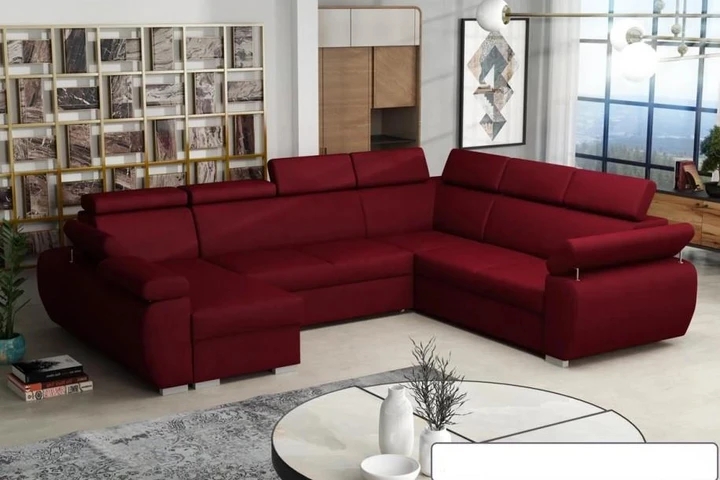 SEATTLE 6 rozkladacia sedacia súprava do U s polohovacími opierkami