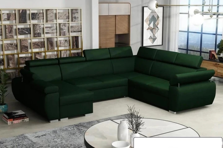 SEATTLE 6 rozkladacia sedacia súprava do U s polohovacími opierkami