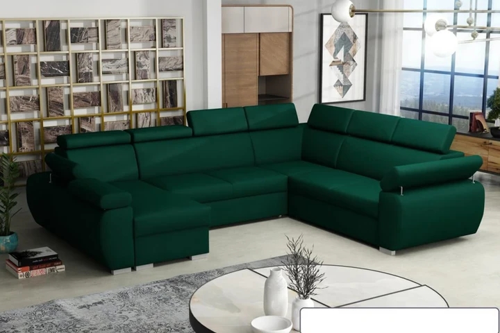 SEATTLE 6 rozkladacia sedacia súprava do U s polohovacími opierkami