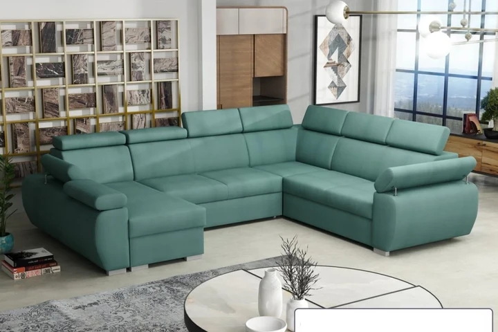 SEATTLE 6 rozkladacia sedacia súprava do U s polohovacími opierkami