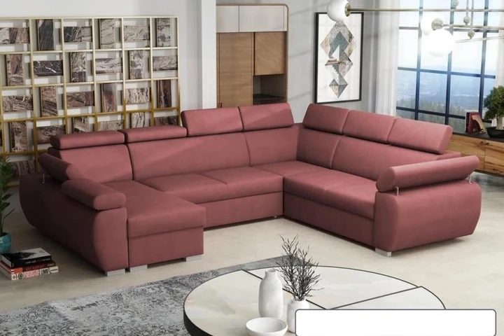 SEATTLE 6 rozkladacia sedacia súprava do U s polohovacími opierkami