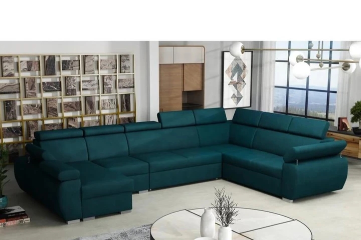 SEATTLE 7 rozkladacia sedacia súprava do U s polohovacími opierkami