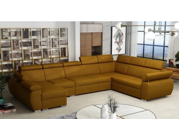 SEATTLE 7 rozkladacia sedacia súprava do U s polohovacími opierkami