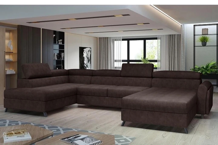 ERIK rozkladacia sedacia súprava v tvare U s úložným priestorom