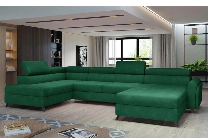 ERIK rozkladacia sedacia súprava v tvare U s úložným priestorom