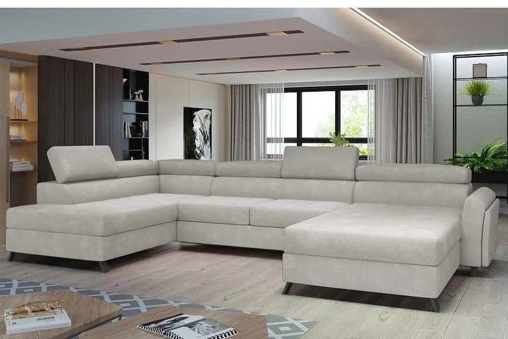 ERIK rozkladacia sedacia súprava v tvare U s úložným priestorom