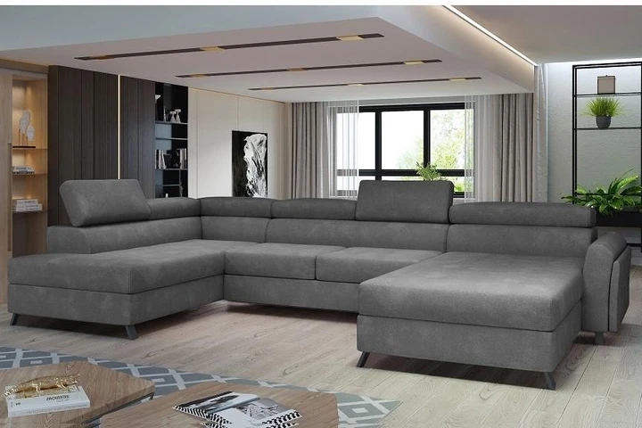 ERIK rozkladacia sedacia súprava v tvare U s úložným priestorom