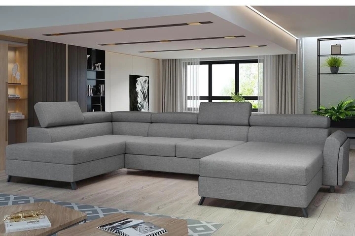 ERIK rozkladacia sedacia súprava v tvare U s úložným priestorom