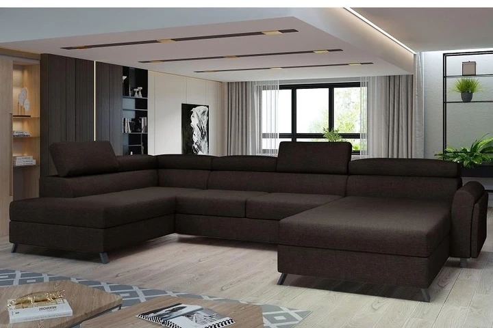 ERIK rozkladacia sedacia súprava v tvare U s úložným priestorom