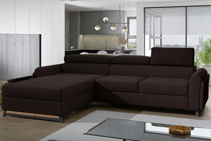 MARU moderná rozkladacia rohová sedačka s úložným priestorom