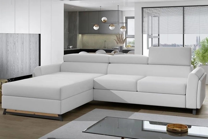 MARU moderná rozkladacia rohová sedačka s úložným priestorom