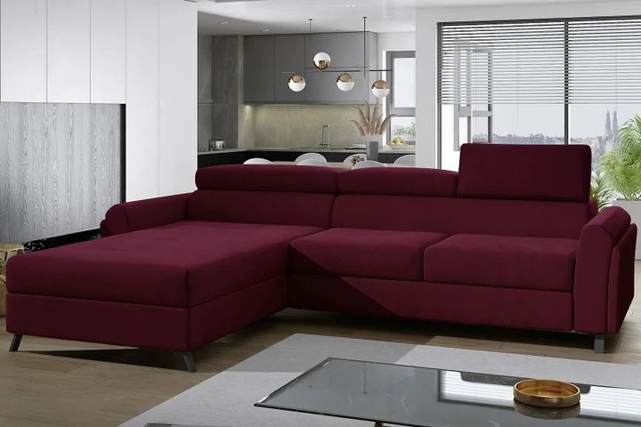 MARU moderná rozkladacia rohová sedačka s úložným priestorom