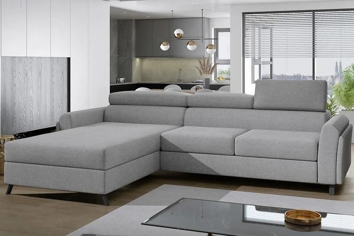 MARU moderná rozkladacia rohová sedačka s úložným priestorom