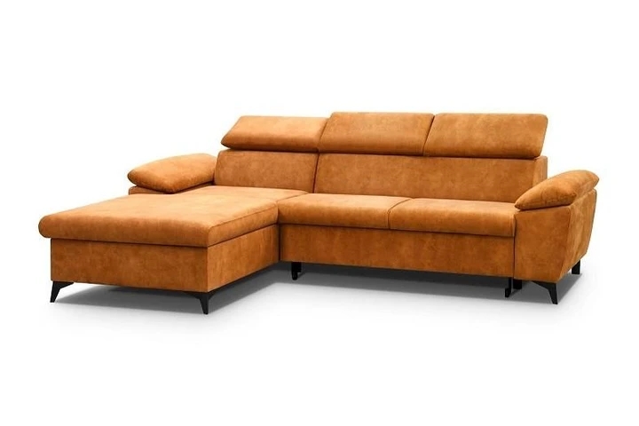 FAREL rozkladacia rohová sedacia súprava s polohovacími záhlavníky