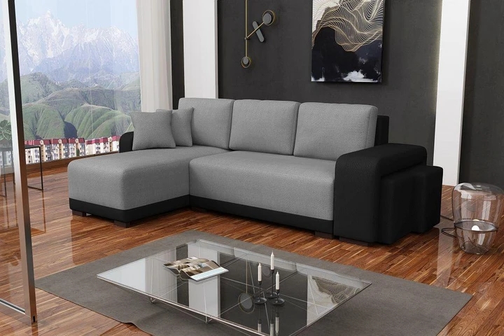 FALCONE rozkladacia rohová sedačka s úložným priestorom