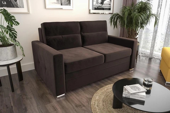 TERA IV rozkladacia pohovka s úložným priestorom, pravá koža