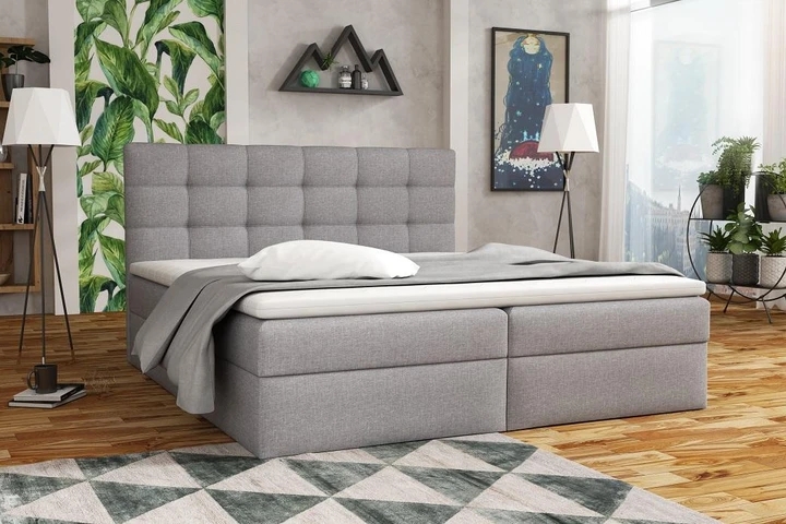 APIRO kontinentálna posteľ boxspring 200x200 s úložným priestorom