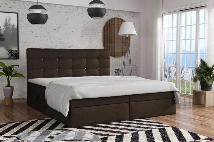 FERNO kontinentálna posteľ boxspring 200x200 s úložným priestorom