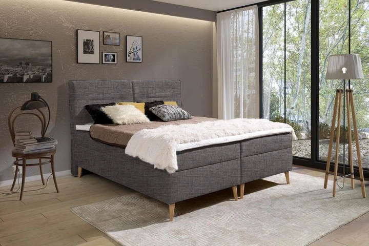 LUIS kontinentálna posteľ boxspring 140x200 s úložným priestorom