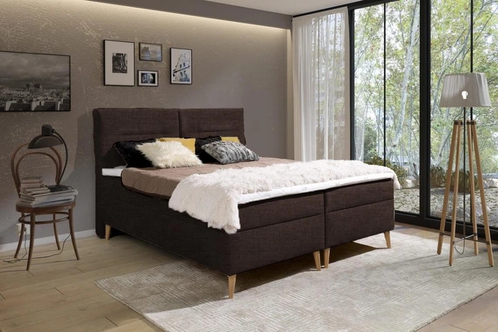 LUIS kontinentálna posteľ boxspring 160x200 s úložným priestorom