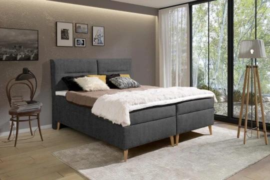 LUIS kontinentálna posteľ boxspring 200x200 s úložným priestorom