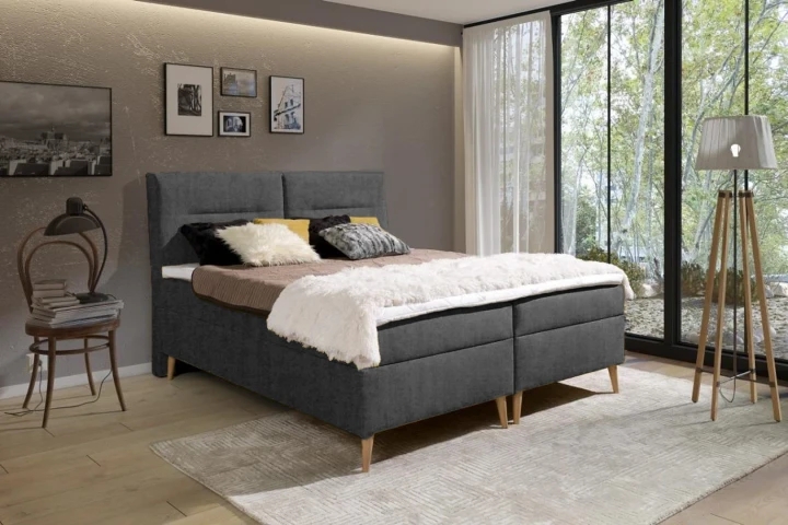 LUIS kontinentálna posteľ boxspring 200x200 s úložným priestorom